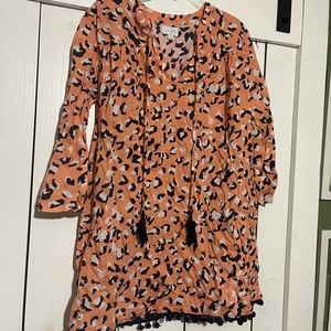 Patterned Swim Cover Up
